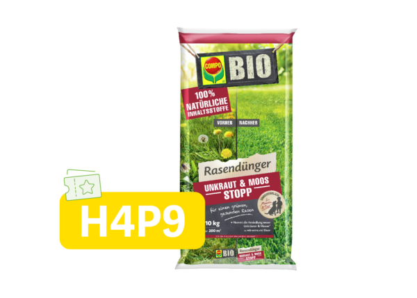 COMPO BIO® Rasendünger Unkraut & Moos Stopp